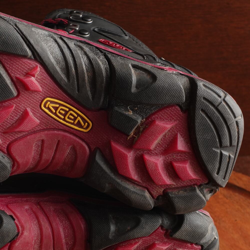 Keen Boots WMS SZ 9 Gray Liberty Ridge Waterproof Leather Hiking Outdoor MiUSA - Picture 15 of 16